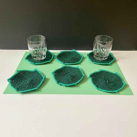 Handmade Crochet Coasters, Stocking Stuffers, Table Protectors, Drink Place Mats - Picture 8 of 8